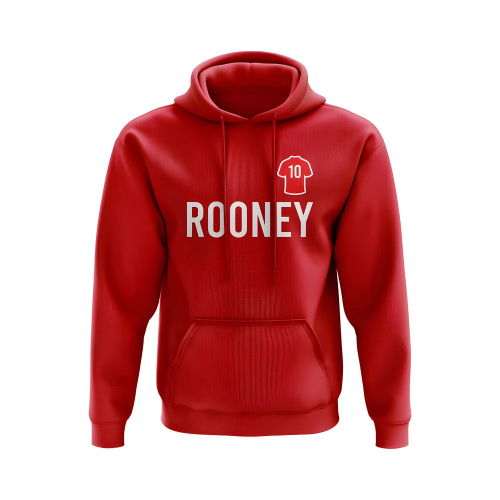Wayne Rooney Man United Number Hoody (Red)