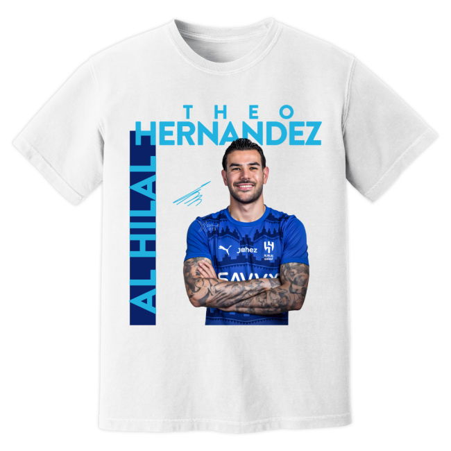 Theo Hernandez Al Hilal New Signing T-Shirt (White)