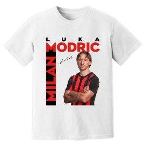 Luka Modric AC Milan New Signing T-Shirt (White)