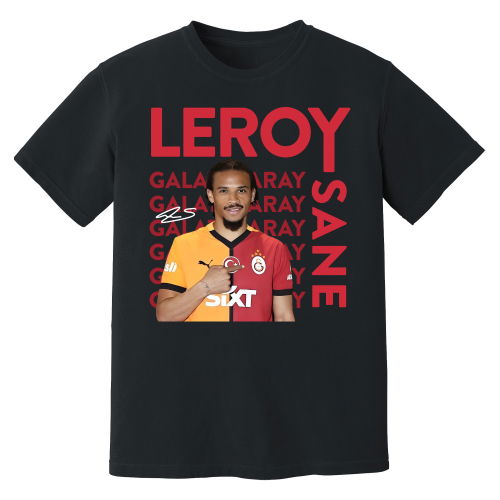 Leroy Sane Galatasaray New Signing T-Shirt (Black)