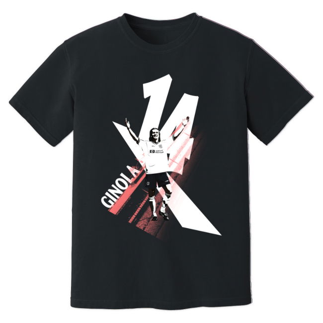 David Ginola Tottenham Premier League Legend T-Shirt (Black)