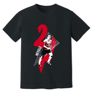 Gary Neville Man United Premier League Legend T-Shirt (Black)