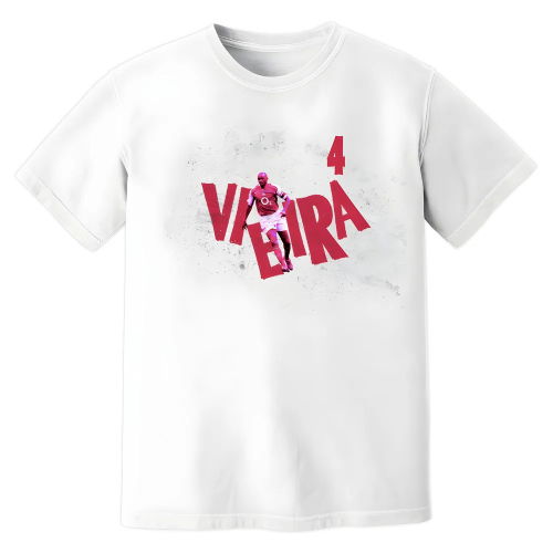 Patrick Vieira Arsenal Premier League Legend T-Shirt (White)