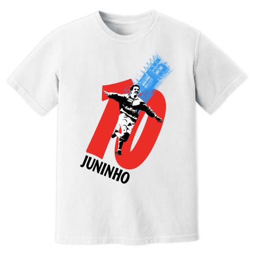 Juninho Middlesbrough Premier League Legend T-Shirt (White)