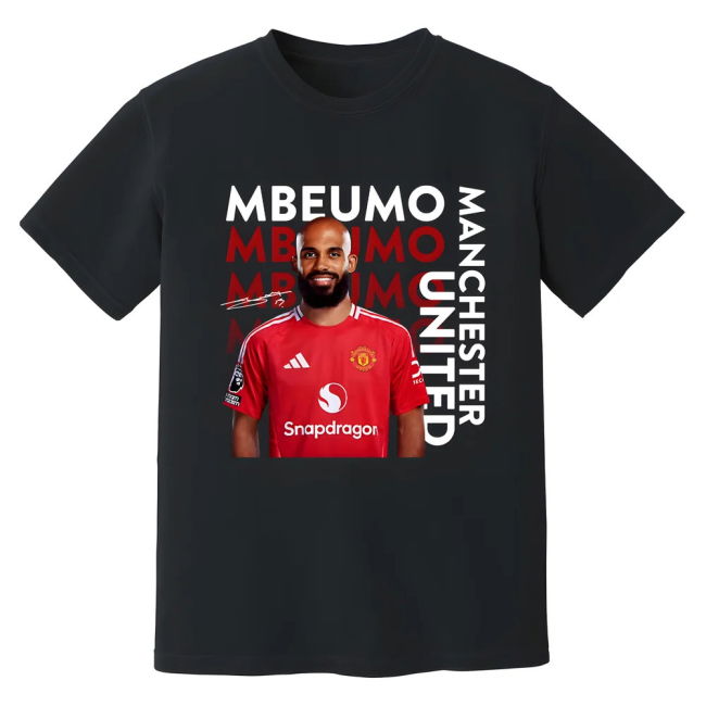 Bryan Mbeumo Man United New Signing T-Shirt (Black)