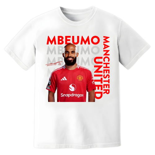 Bryan Mbeumo Man United New Signing T-Shirt (White)