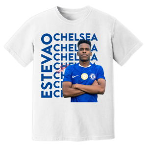 Estevao Chelsea New Signing T-Shirt (White)