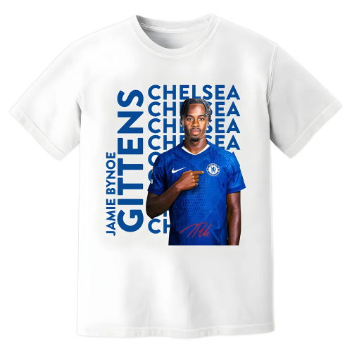 Jamie Bynoe Gittens Chelsea New Signing T-Shirt (White)