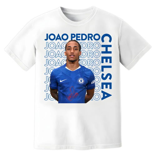 Joao Pedro Chelsea New Signing T-Shirt (White)