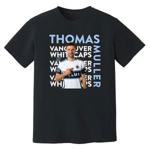Thomas Muller Vancouver Whitecaps New Signing T-Shirt (Black)