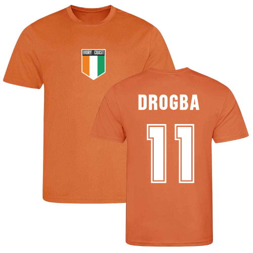 Drogba Ivory Coast Training Jersey (Orange)