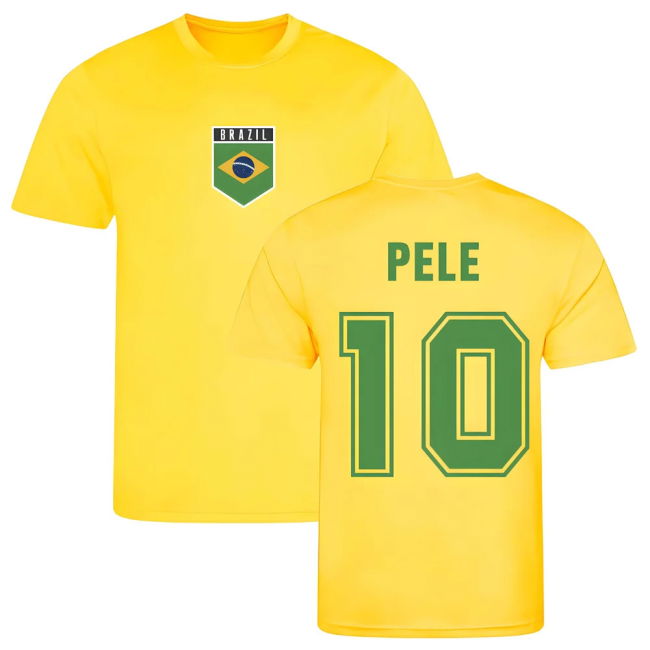 Pele Brazil Training Jersey (Yellow)