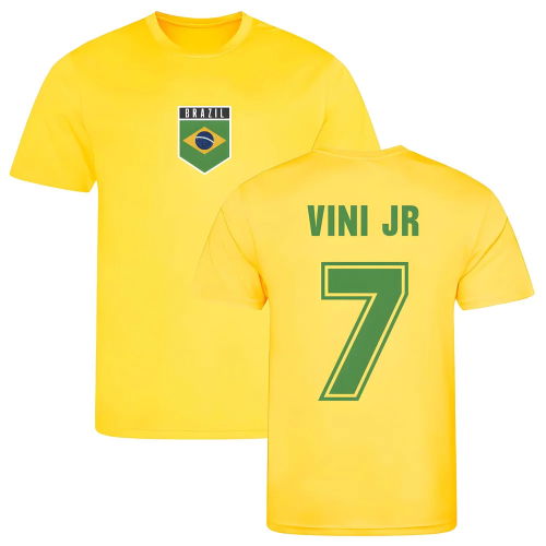 Vini Jr Brazil Training Jersey (Yellow)