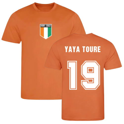 Yaya Toure Ivory Coast Training Jersey (Orange)