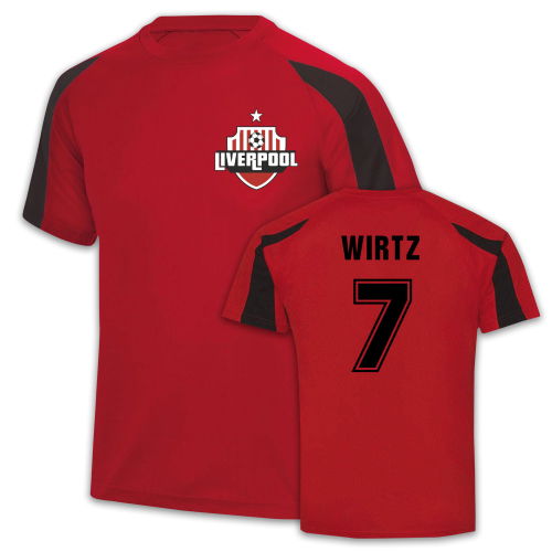 Wirtz 7 Liverpool Sport Training Jersey (Red)