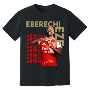 Eberechi Eze Arsenal New Signing T-Shirt (Black)
