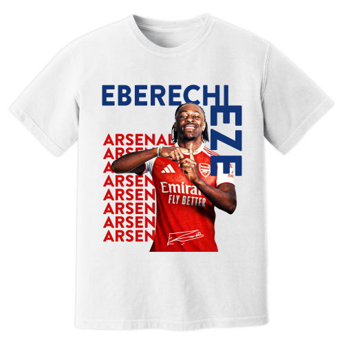 Eberechi Eze Arsenal New Signing T-Shirt (White)