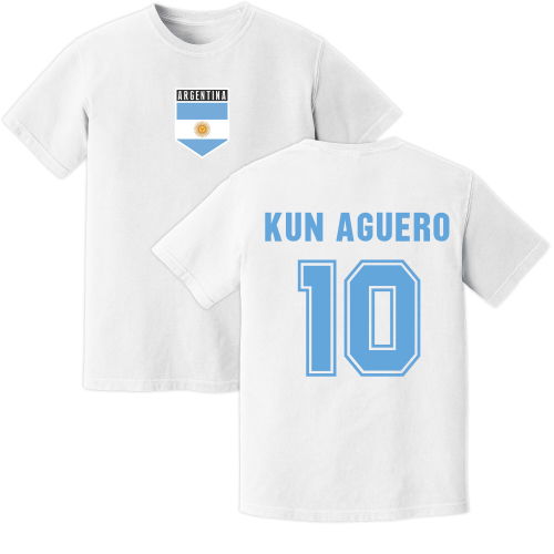 Aguero Argentina Training Jersey (White)