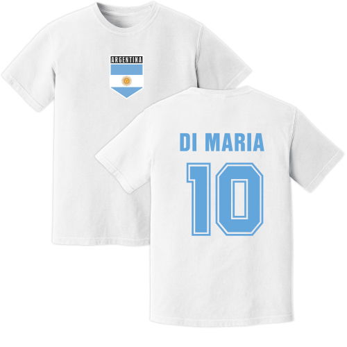 Di Maria Argentina Training Jersey (White)  Di Maria Argentina Training Jersey (White)