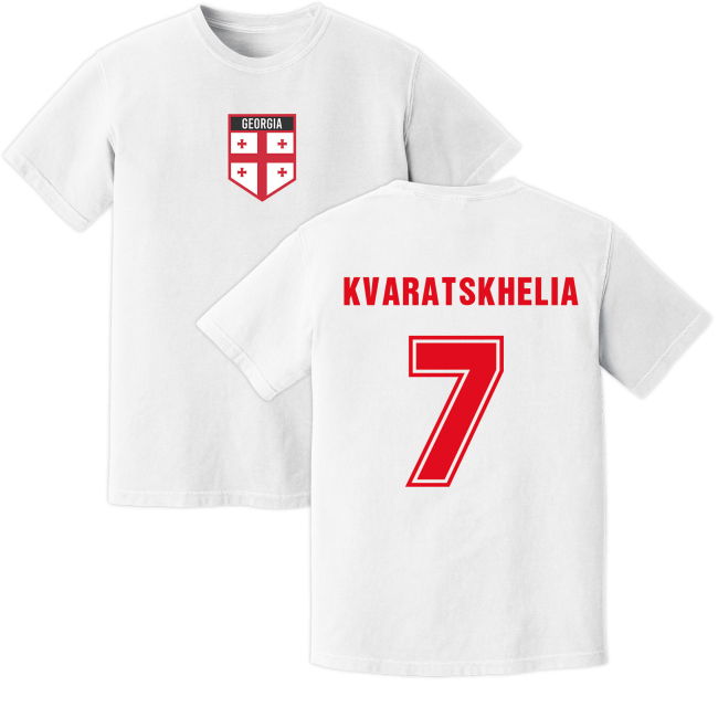 Kvaratskhelia Georgia Training Jersey (White)