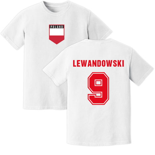 Lewandowski Poland Training Jersey (White)