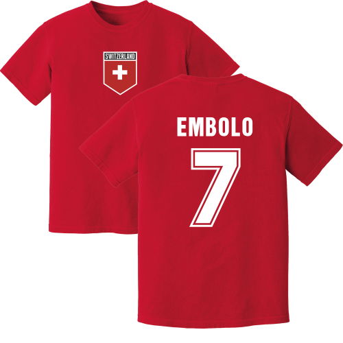 Embolo Switzerland Training Jersey (Red)