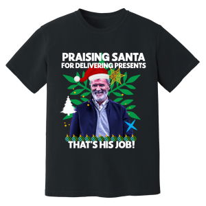 Roy Keane Christmas T-Shirt (Black)
