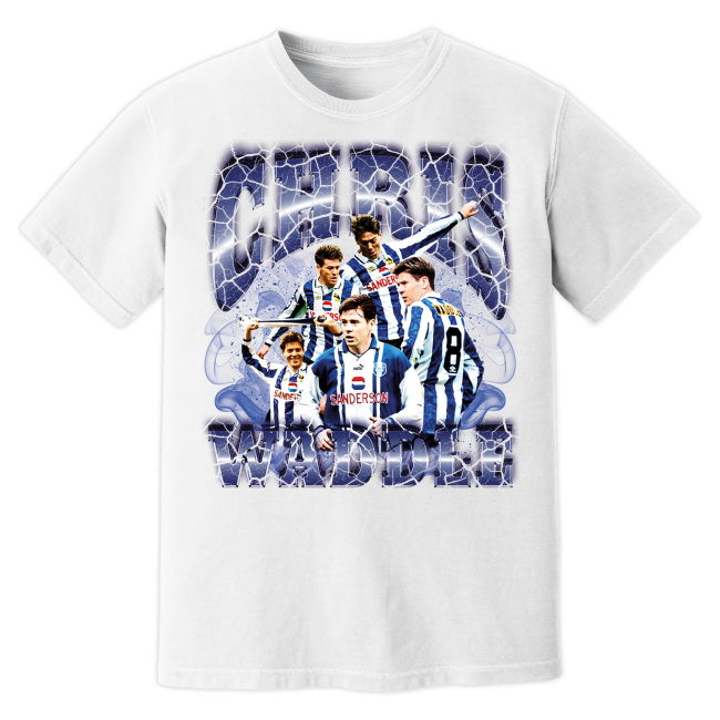 Chris Waddle Bootleg T-Shirt (White)