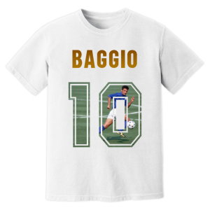 Roberto Baggio Italy Name and Number T-Shirt (White)