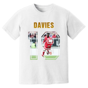 Alphonso Davies Bayern Munich Name And Number T-Shirt (White)