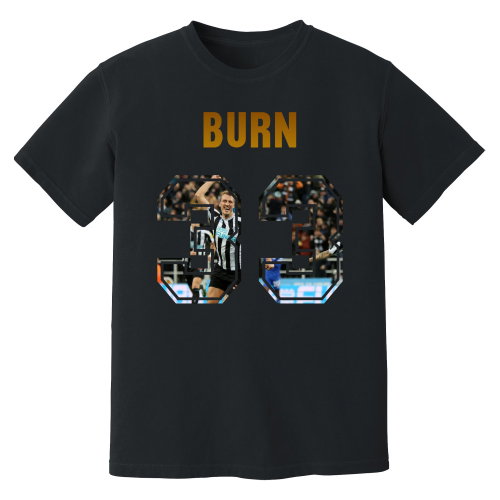 Dan Burn Newcastle United Name And Number T-Shirt (Black)
