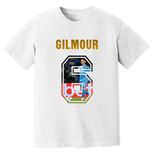 Billy Gilmour Napoli Name And Number T-Shirt (White)