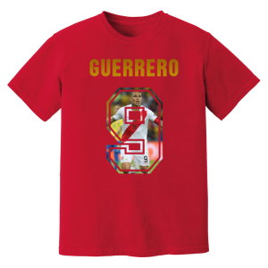 Paolo Guerrero Peru Name And Number T-Shirt (Red)