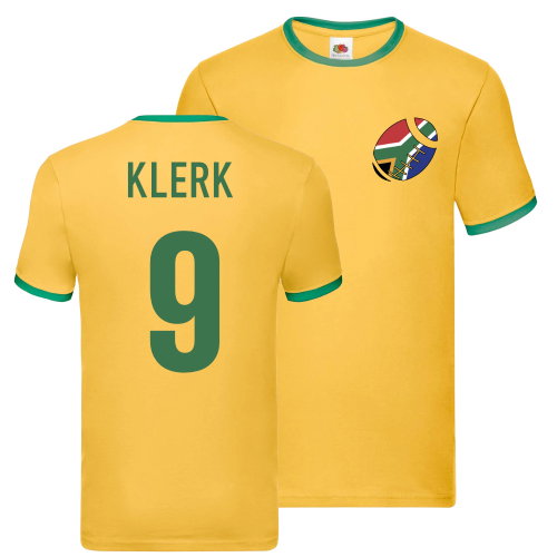 Faf De Klerk South Africa Rugby Ringer T-Shirt