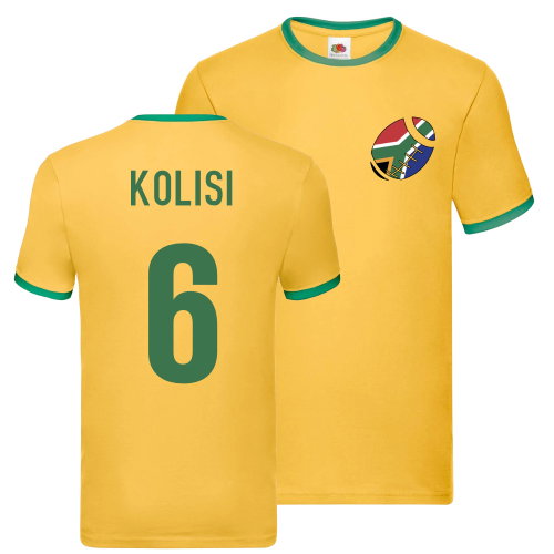 Siya Kolisi South Africa Rugby Ringer T-Shirt