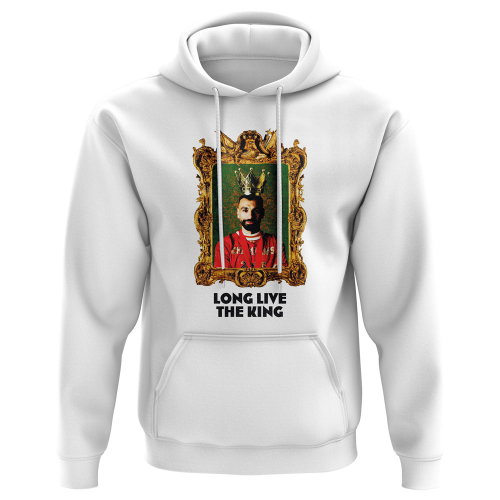 Mo Salah Long Live The King Liverpool Hoody (White)