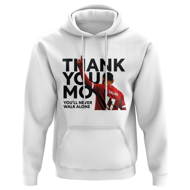 Mohamed Salah Liverpool Thank You Mo Hoody (White)