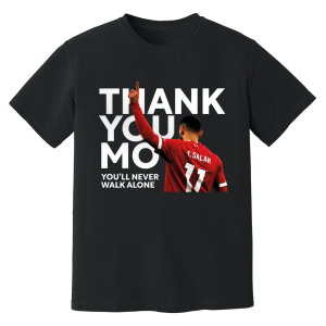 Mohamed Salah Liverpool Thank You Mo T-Shirt (Black)