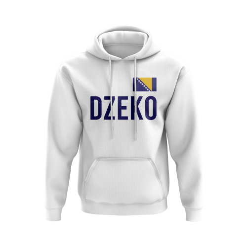 Edin Dzeko Bosnia Name Hoody (White)