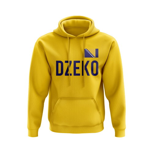 Edin Dzeko Bosnia Name Hoody (Yellow)