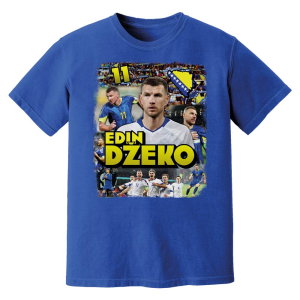 Edin Dzeko Bosnia T-Shirt (Blue)
