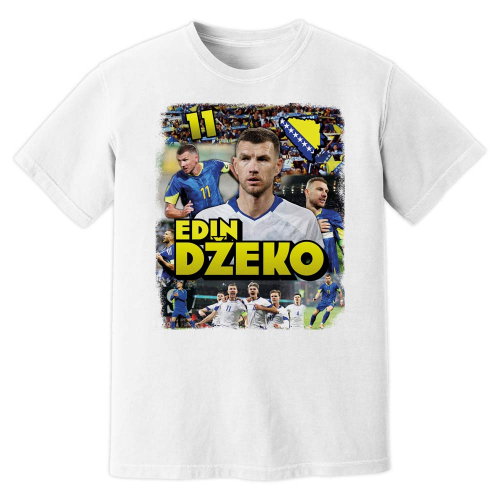 Edin Dzeko Bosnia T-Shirt (White)