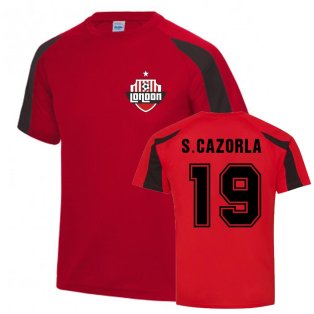 No19 S.Cazorla Red Home Long Sleeves Jersey