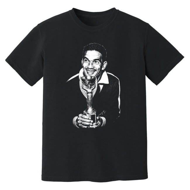 Garrincha Brazil World Cup Phantom Graphic Tee - Black