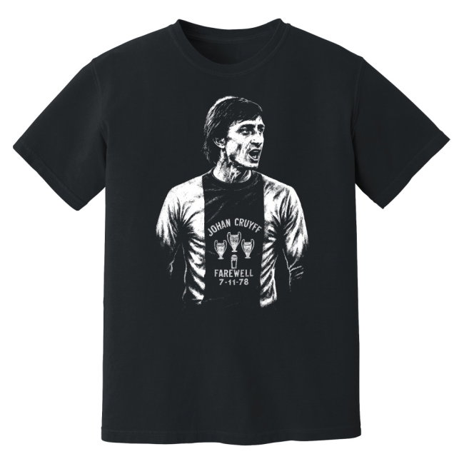 Cruyff Ajax Farewell Phantom Graphic Tee - Black
