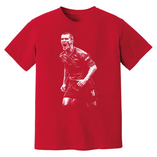 Roy Keane Manchester United Phantom Graphic Tee - Red ALT
