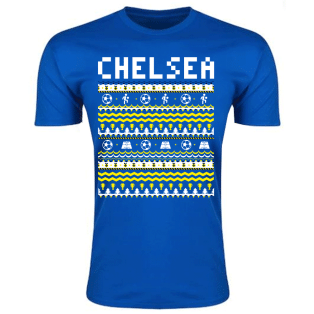 Chelsea Christmas T-Shirt (Blue)