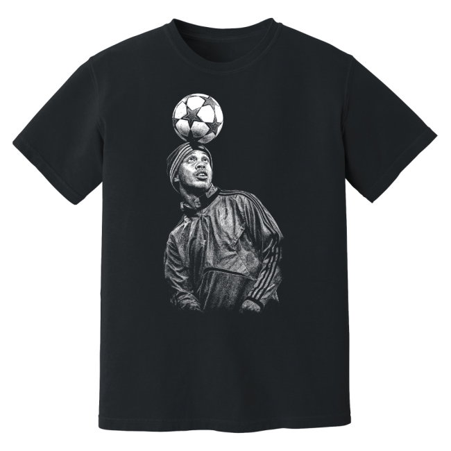 Ronaldinho AC Milan Phantom Graphic Tee - Black