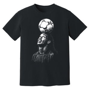Ronaldinho Barcelona Ball Phantom Graphic Tee - Black