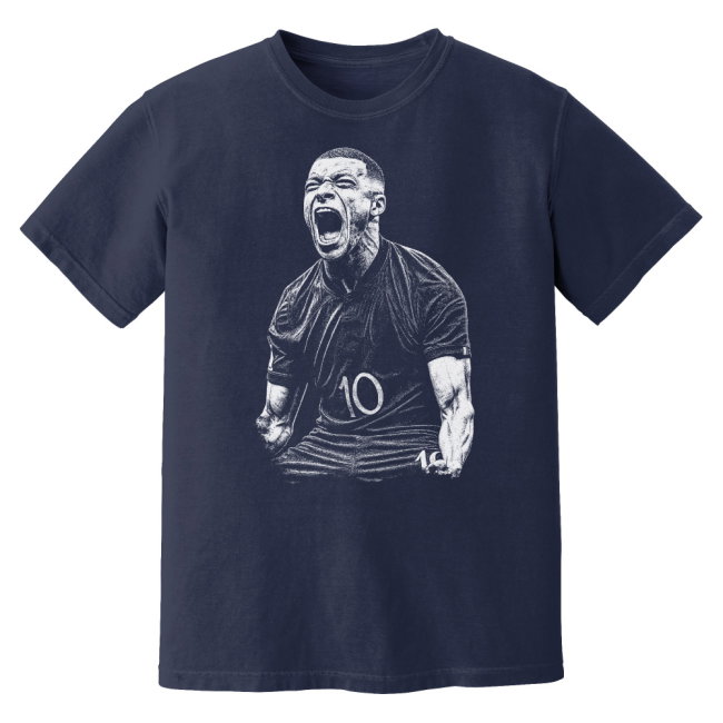 Mbappe France Phantom Graphic Tee - Navy